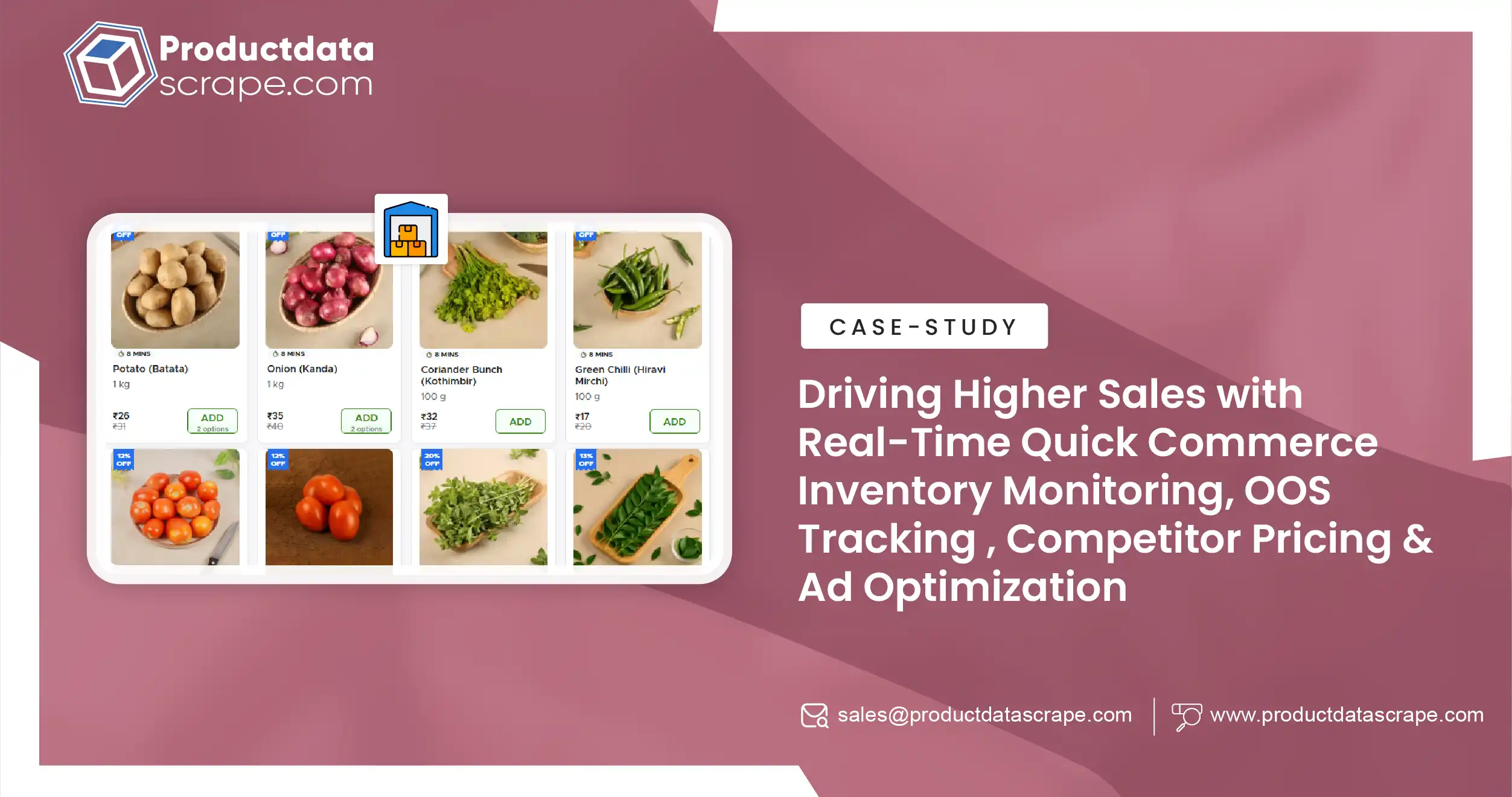 Driving Higher Sales with Real-Time Quick Commerce Inventory Monitoring Through Real-Time OOS on QC Dark Stores, Competitor Pricing, and Ad-Set Optimization